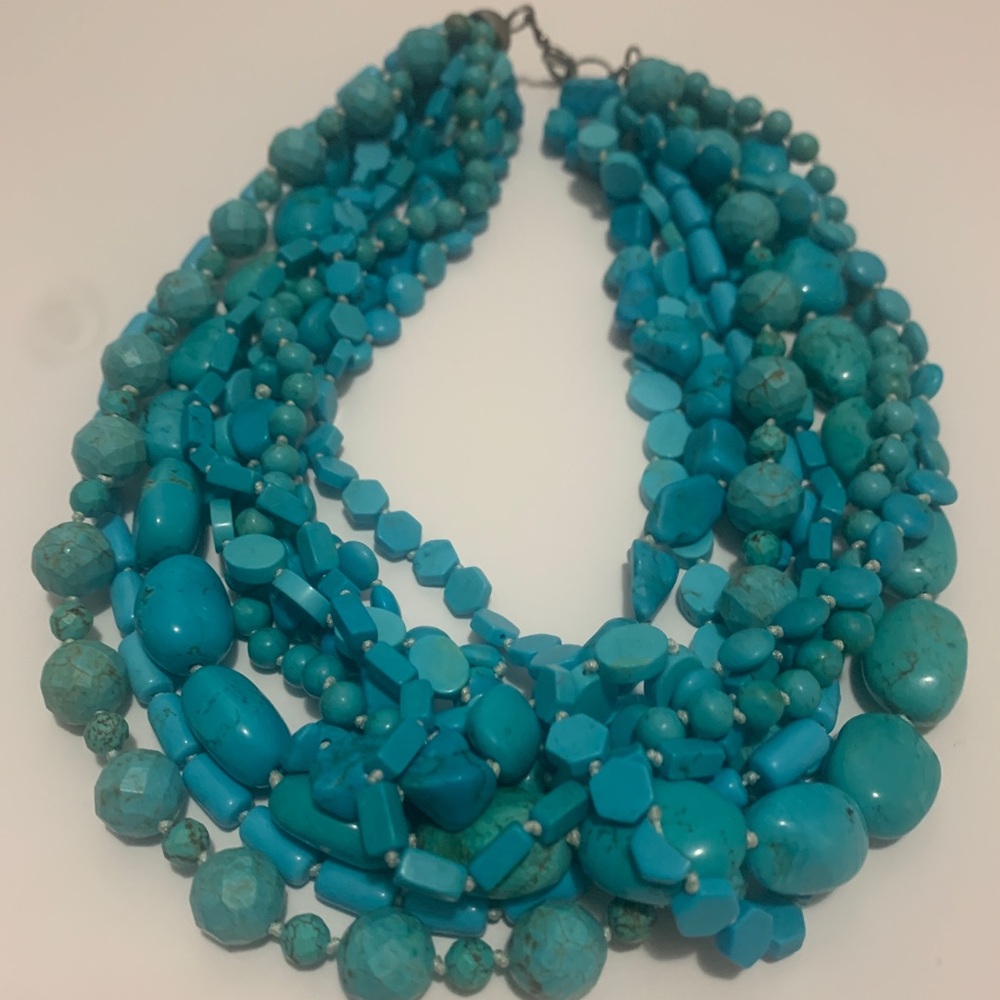 Turquoise Multi-tiered Necklace - Picture 2 of 6